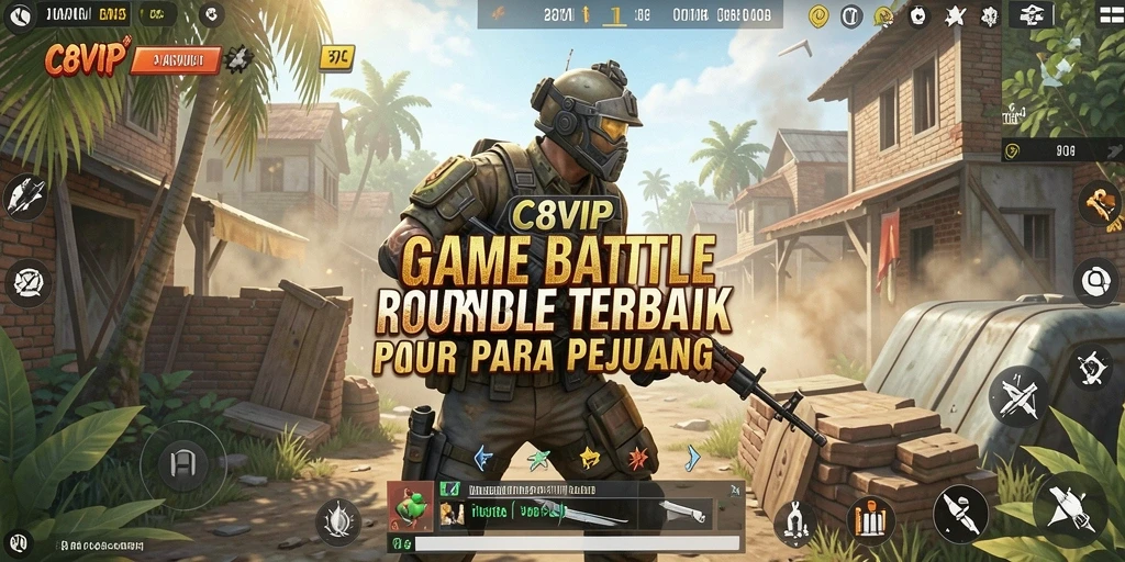 Gameplay seru dan menegangkan dalam C8VIP Battle Royale.