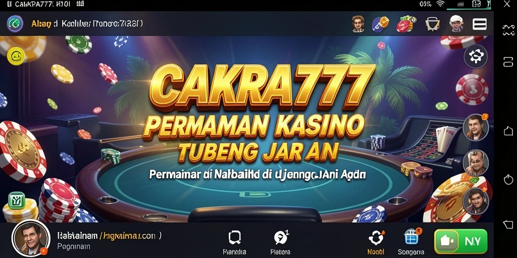 Tampilan gameplay CAKRA777 yang mendebarkan di kasino online.