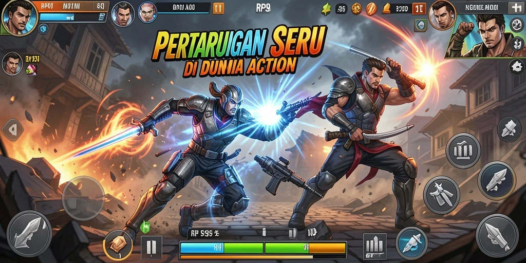 Gameplay seru RP99 yang menampilkan aksi intens dan karakter menarik.