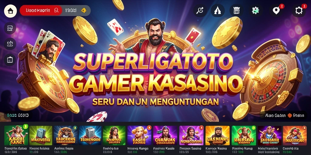 Screenshot gameplay SUPERLIGATOTO dengan tampilan yang menarik dan penuh aksi.